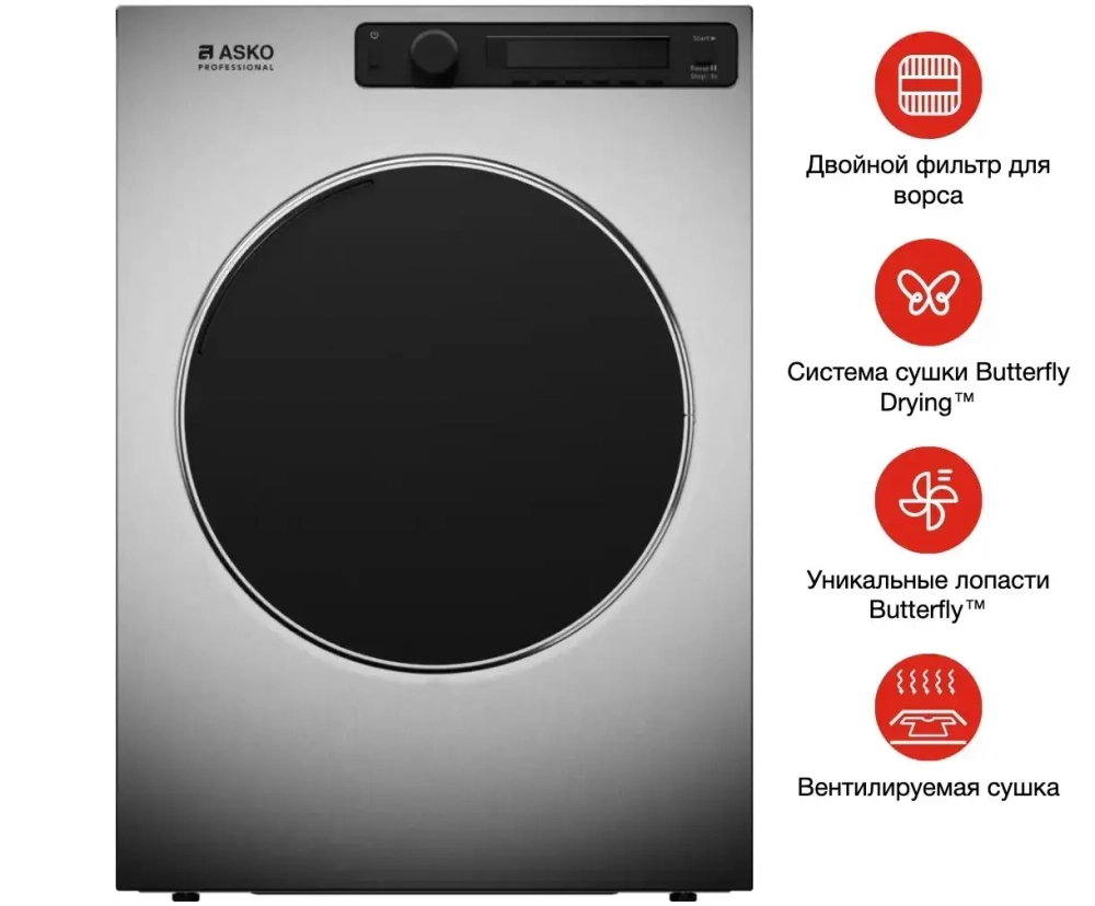 Профессиональная сушильная машина Asko TDC1773VF.S