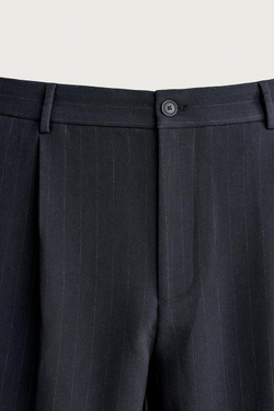 ZARA БРЮКИ RELAXED FIT СО СКЛАДКАМИ, ПОЛОСКИ