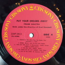 Винтажная виниловая пластинка LP Frank Sinatra Put Your Dreams Away (Japan 1983) (No Obi)