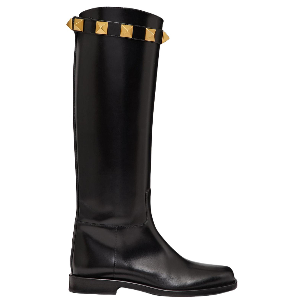 Valentino Garavani Roman Stud Round Toe Boots