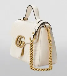 Мини-сумка женская Gucci GG Marmont белый