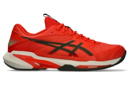 Мужские теннисные кроссовки Asics Solution Speed FF 4 Clay - cherry tomato/vintage khaki