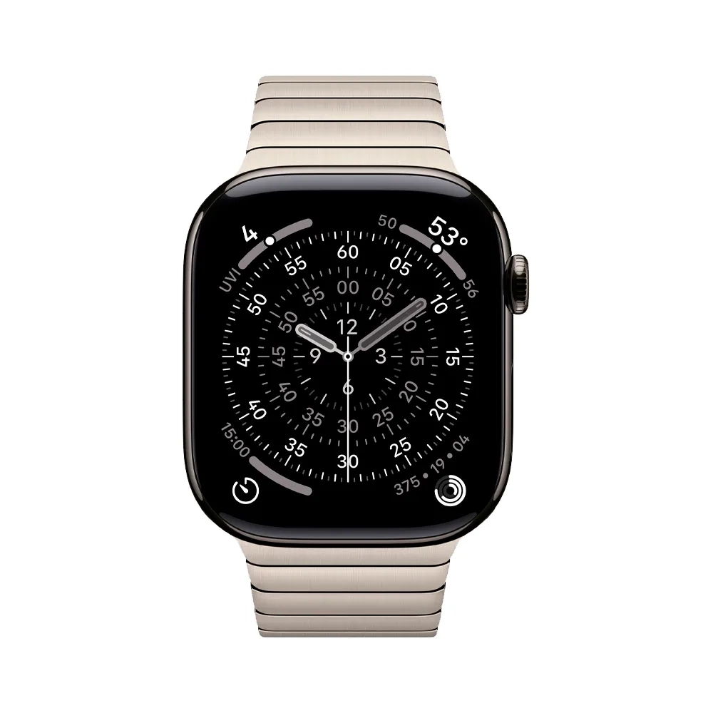 Умные часы Apple Watch Series 11 GPS + Cellular, 46mm, Slate Titanium Case with Natural Link Bracelet