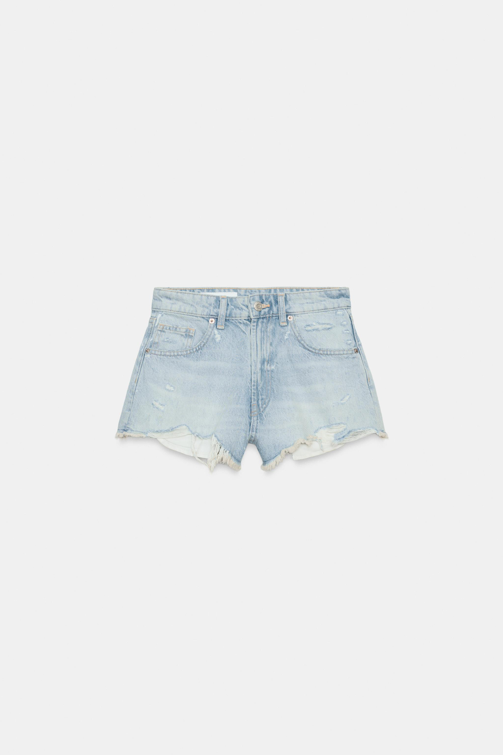 ДЖИНСОВЫЕ ШОРТЫ TRF С ВЫСОКОЙ ПОСАДКОЙ — ZARA