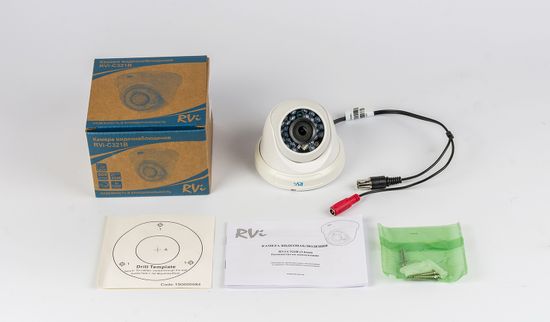 Купольная камера видеонаблюдения с ИК-подсветкой RVi-C311B (3.6 мм)