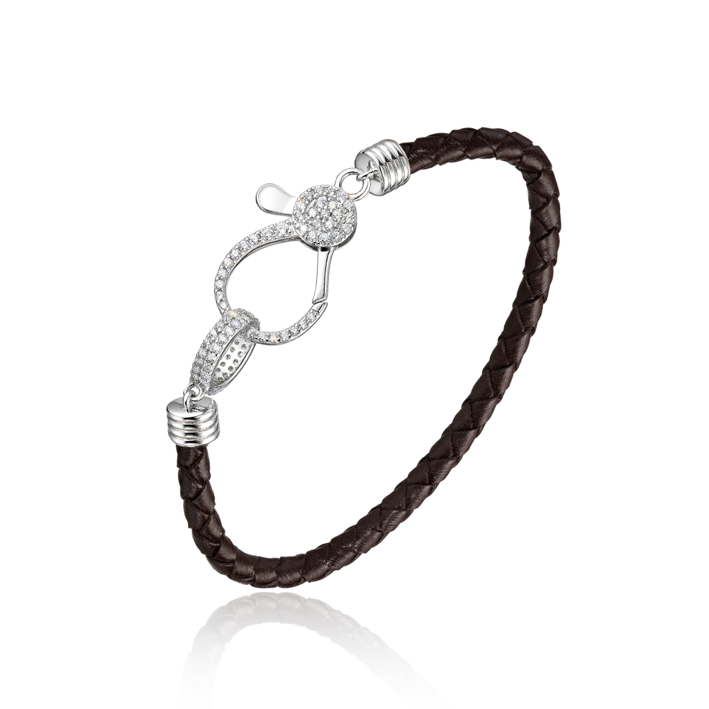 Браслет Tressé Dark Brown 20 см