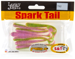 Мягкая съедобная приманка LJ Pro Series Spark Tail 3,0 in (76 мм), цвет T92, 7 шт, арт. 140167-T92