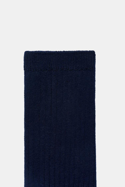 ZARA БАЗОВЫЕ НОСКИ В РУБЧИК, ЯРКО-СИНИЙ