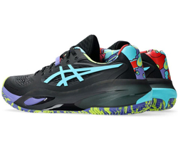 Мужские кросовки для Padel Asics Gel-Resolution X Padel - black/energy aqua