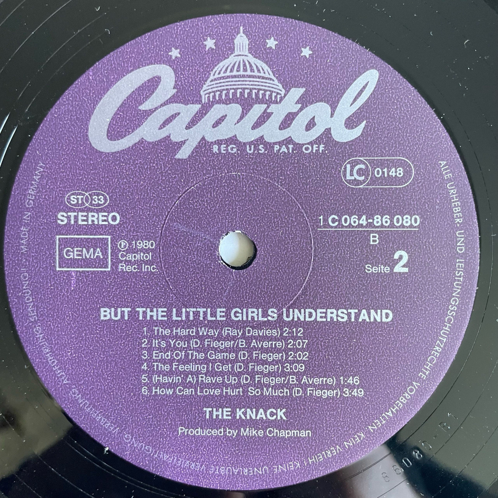 Винтажная виниловая пластинка LP The Knack, But The Little Girls Understand (Германия 1980)