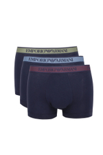 Трусики-боксеры 3шт. Emporio Armani - темно-синий(111357 4F717)