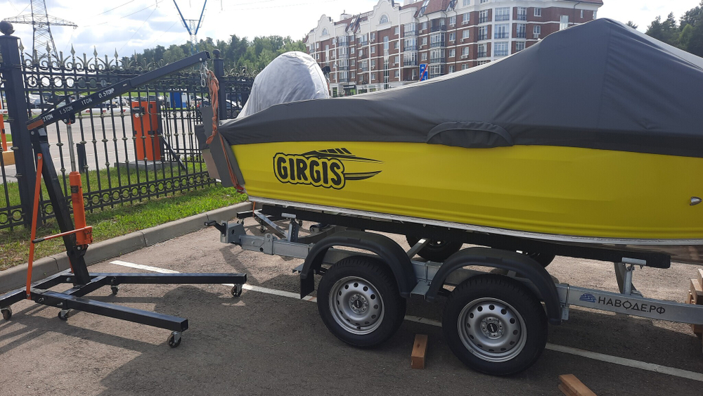 Готовый комплект: Лодка Гиргис 440 ФИШ + мотор Yamaha F50LETL. Новый.