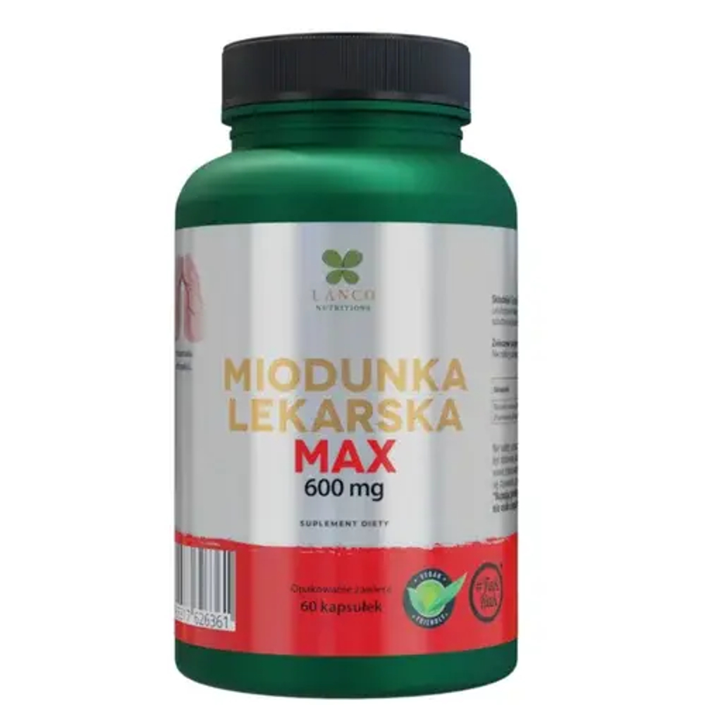Lanco Nutrition Honeybush Max 600mg Здоровые легкие и дыхание 60 капсул