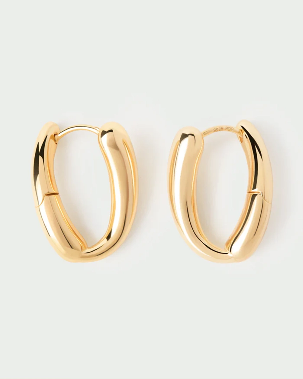 Серьги Helix Hoops серебро 925 пробы покрытое золотом