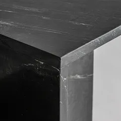 Приставной столик MARQUINA 35984, черный мрамор