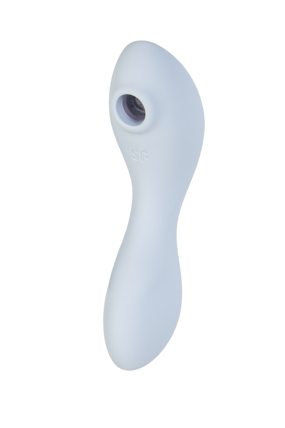 Вакуумный стимулятор клитора Satisfyer Curvy Trinity 5+, голубой
