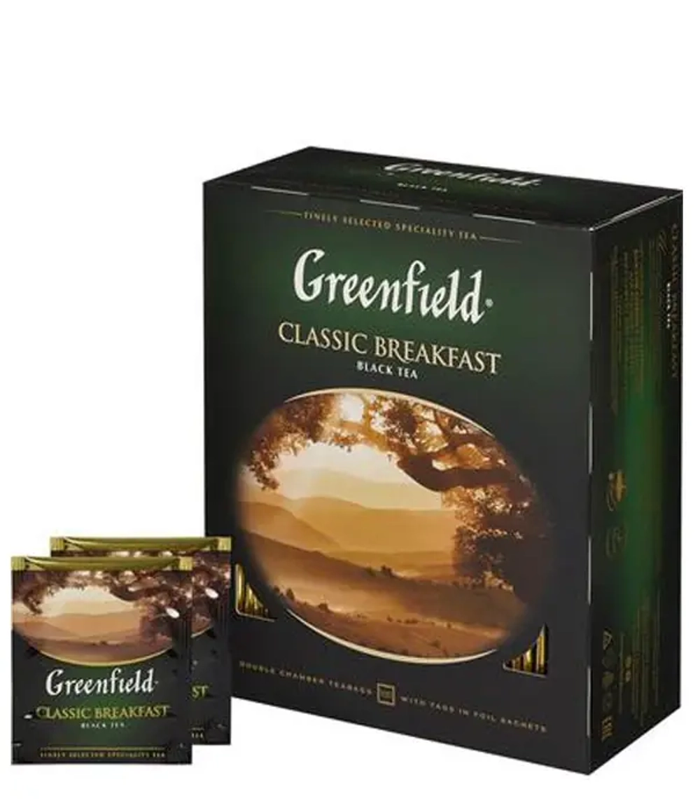 ГРИНФИЛД Классик Брекфаст (Greenfield - Classic Breakfast) черный, 100пак/1ш
