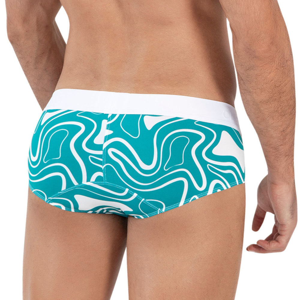 Бирюзовые трусы-брифы с принтом Dynamic Classic Brief (Размер: XL) (Цвет: бирюзовый)