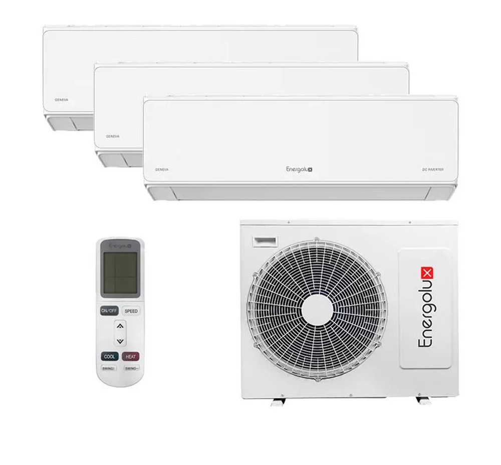 Мульти сплит-система Energolux на 3 комнаты (20+20+20 кв.м.) Geneva
