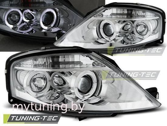 Передние фары ANGEL EYES CHROME для Citroen C3