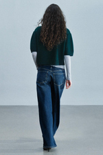 СВИТЕР ИЗ 100% ШЕРСТИ С ОБЪЁМНЫМИ КОРОТКИМИ РУКАВАМИ — ZARA