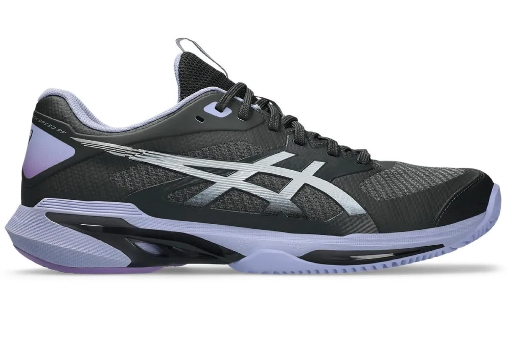 Мужские кроссовки теннисные Asics Solution Speed FF 4 Clay Night Energy - graphite grey/pure silver