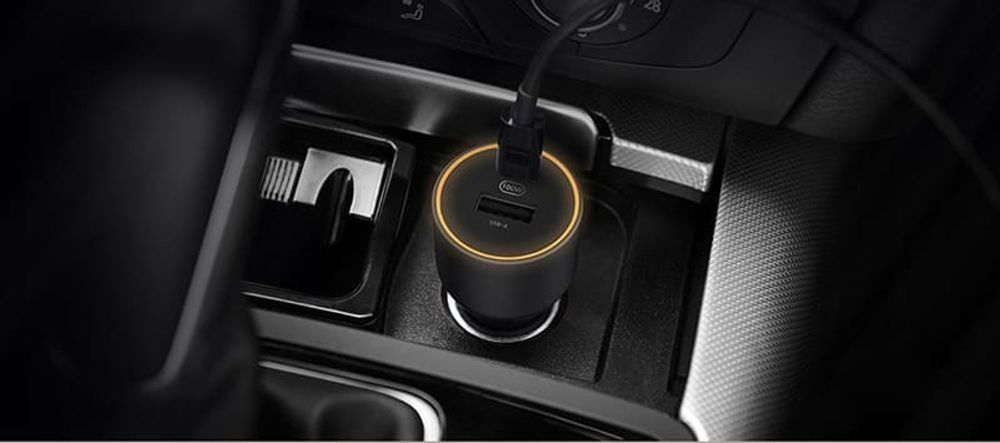 Адаптер Xiaomi Car Charger 1A1C 100W Black CC07ZM