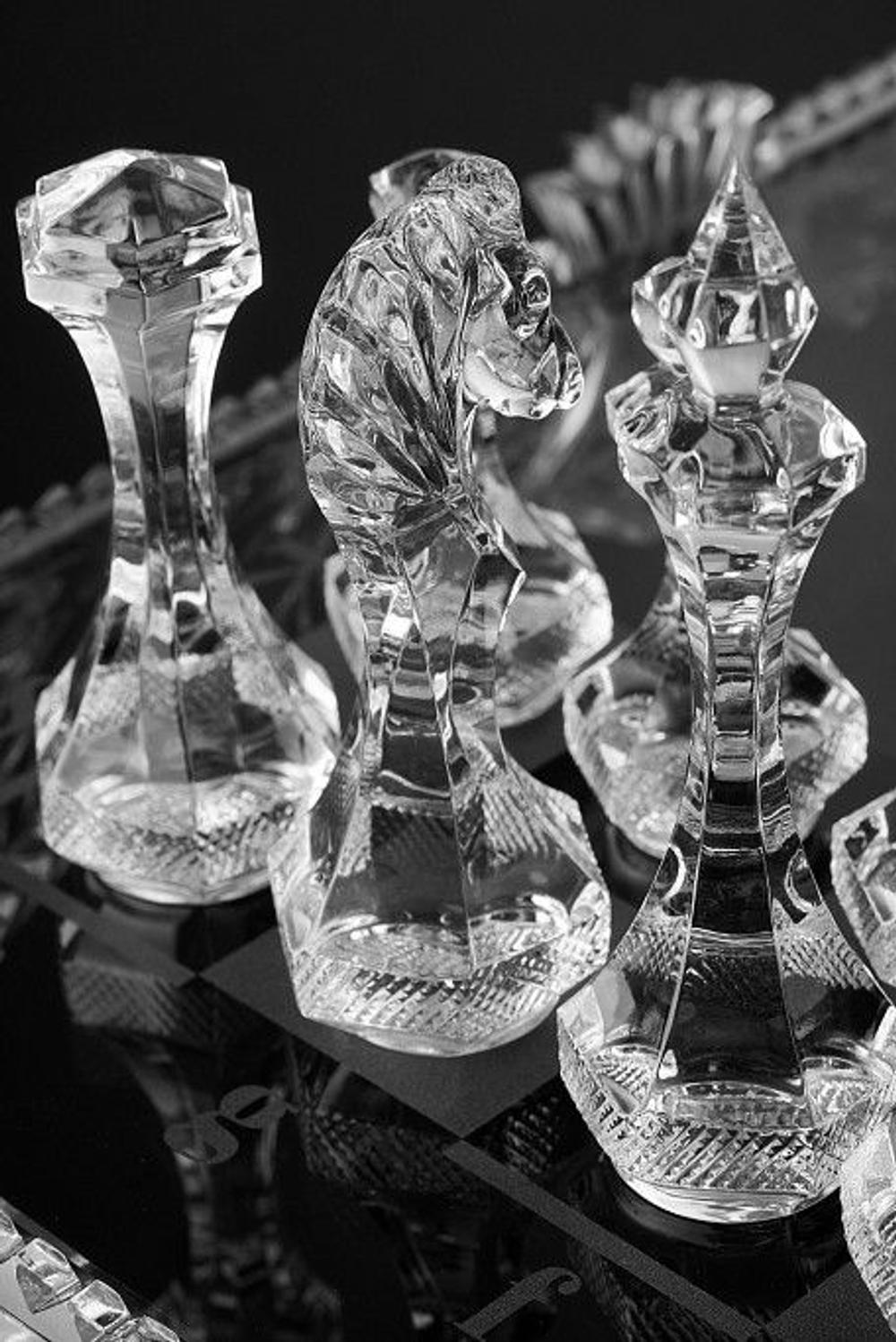 Шахматы из хрусталя Avdeev Crystal