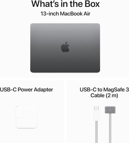 Ноутбук Apple MacBook Air 13 2024 MC8N4LL/A (M3 8-Core, GPU 10-Core, 24 ГБ , 512 ГБ ), серебристый