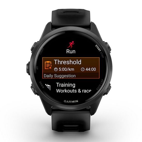 Garmin Forerunner 570 42 мм — сланцево-серый корпус, чёрный ремешок