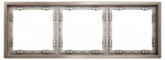Рамка на 3 поста Voltum S70 METAL VLSM120310