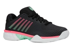 Женские теннисные кроссовки K-Swiss Hypercourt Express 2 Clay - black/white/neon mint