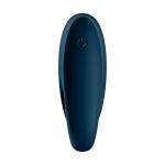 Темно-синее эрекционное кольцо 2,5см с вибрацией Satisfyer Incredible Duo