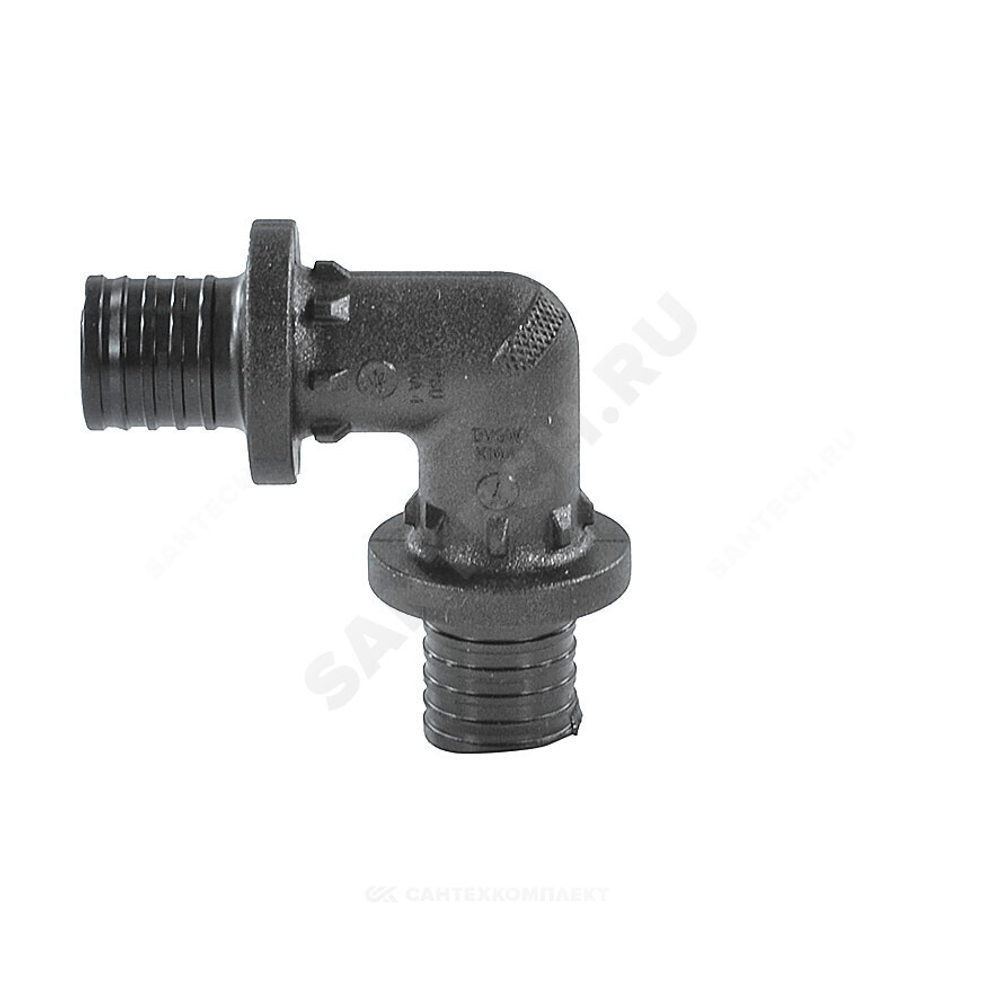 Угольник для PE-X труб аксиальный PPSU Дн 25х90гр RAUTITAN PX Rehau 11600231001