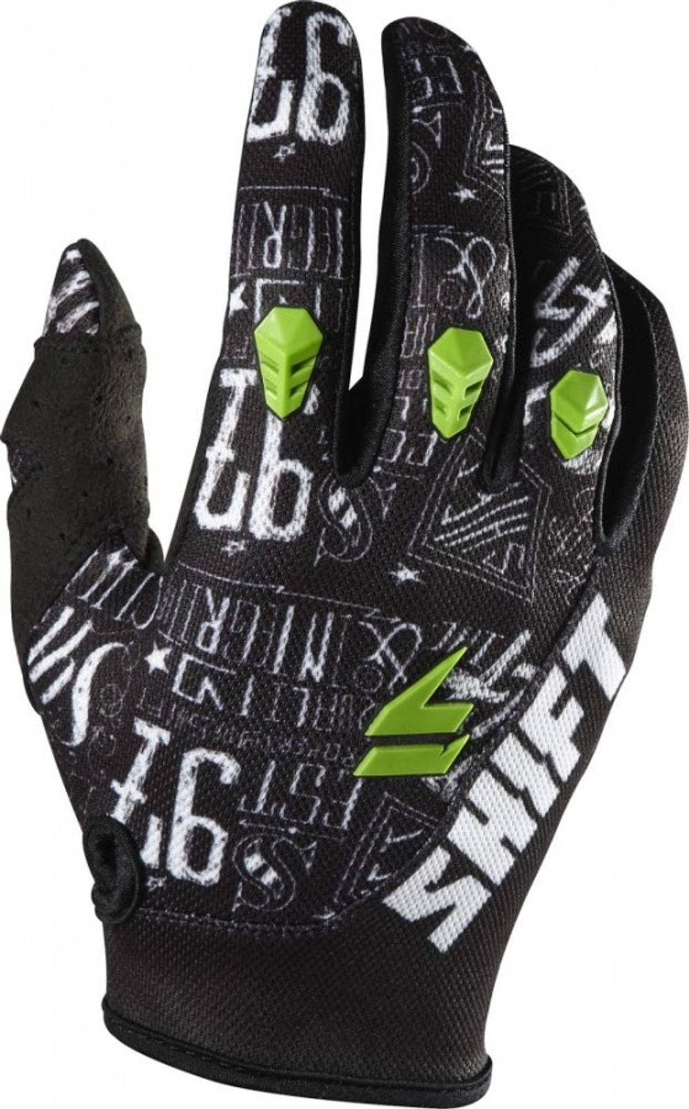 Мотоперчатки Shift Assault Masked Glove black/green L (07678-151)