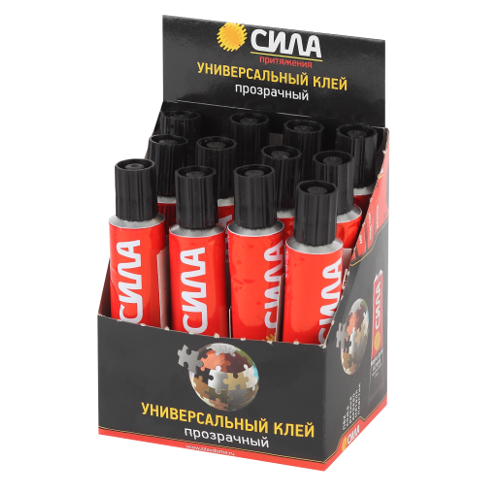 Клей СИЛА SUTB-30 универсальный прозрачный 30 мл туба | Сила