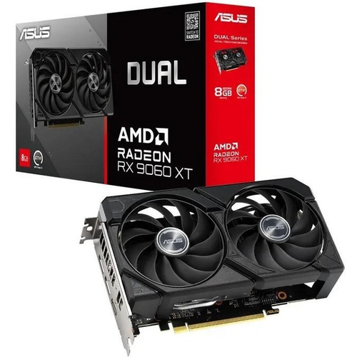Видеокарта ASUS Radeon RX 9060 DUAL 8GB (DUAL-RX9060-8G), (90YV0NU0-M0NA00)