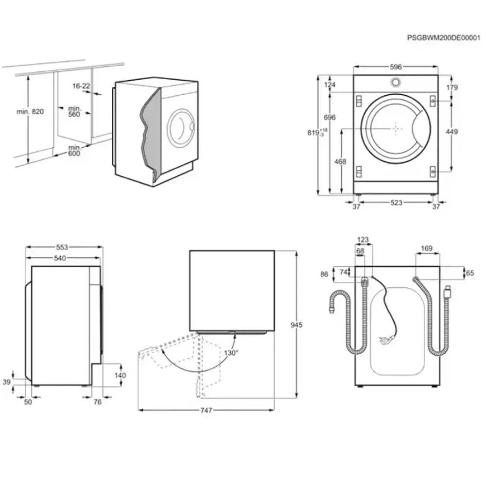 Встраиваемая стиральная машина Electrolux EW8F348SCI