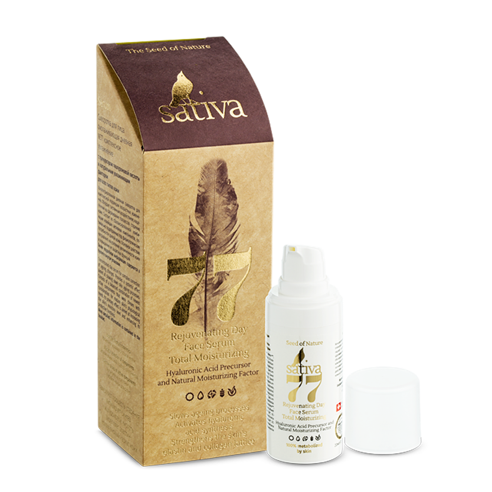Сыворотка для лица Sativa №77 омолаживающая дневная (20мл)