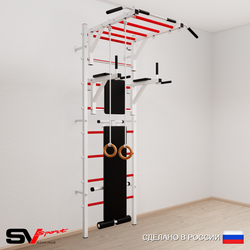 Шведская стенка Sv Sport усиленная 651 (Турник рукоход/Брусья/Скамья/Кольца)