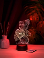 Ночник "Мишка именной Маруся" - подарок девочке