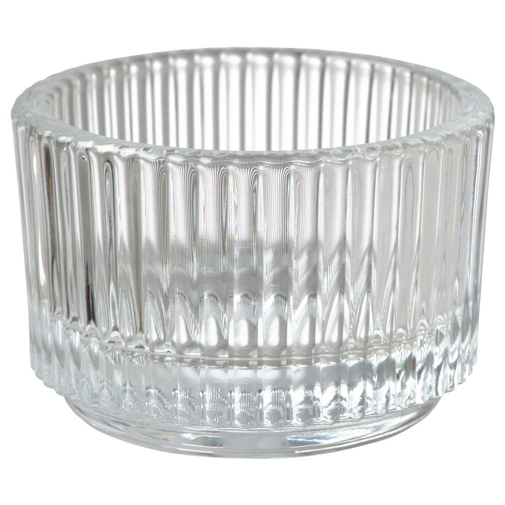 IKEA FINSMAK  (ИКЕА ФИНСМАК)  -  Подсвечник для чайных свечей - прозрачное стекло 3,5 см