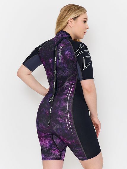 Гидрокостюм Sargan Nero 2.0 Shorty lady 2 мм GalaxyAPE-07/черный