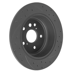 Диск тормозной задний перфорированный PRO-Line с покрытием (компл.2 шт) CHERY Tiggo /D=303mm GANZ GIJ06209S