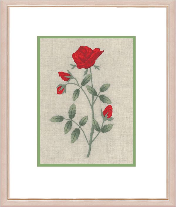 Набор для вышивания нитками Le Bonheur des Dames, Coquelicot (Розы), 8.5х14,5 см