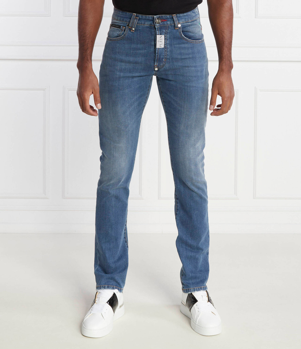 Джинсы Supreme Philipp Plein - голубой(MDT3564 PDE004N)