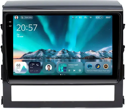 Магнитола для Toyota Land Cruiser 200 2015-2021 (без JBL) - Teyes CC4 монитор 9.2" 2K QLED на Android 14, Быстрейшая, Snapdragon 680, DSP, CarPlay, 4G SIM-слот