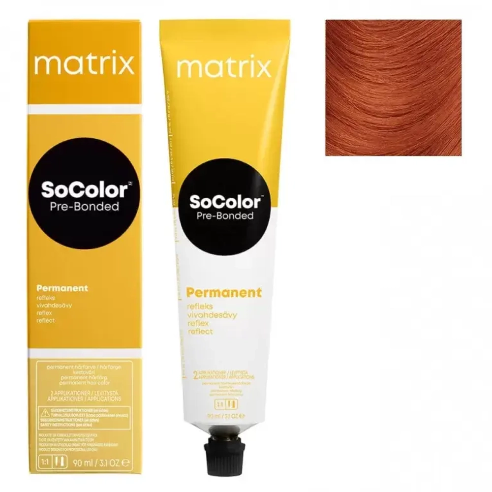 Matrix SoColor Pre-Bonded 8C Светлый блонд медный Крем-краска для волос, 90мл