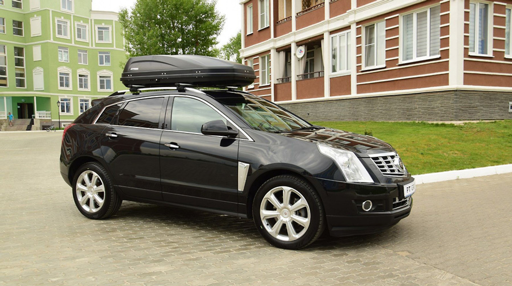 Автобокс PT Group  ACTIVE M (450 л) 187х88х44 чёрный с двусторонним открыванием