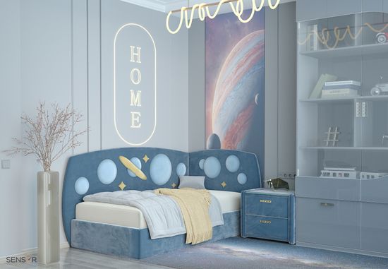 Кровать угловая Галактика kids 2.0